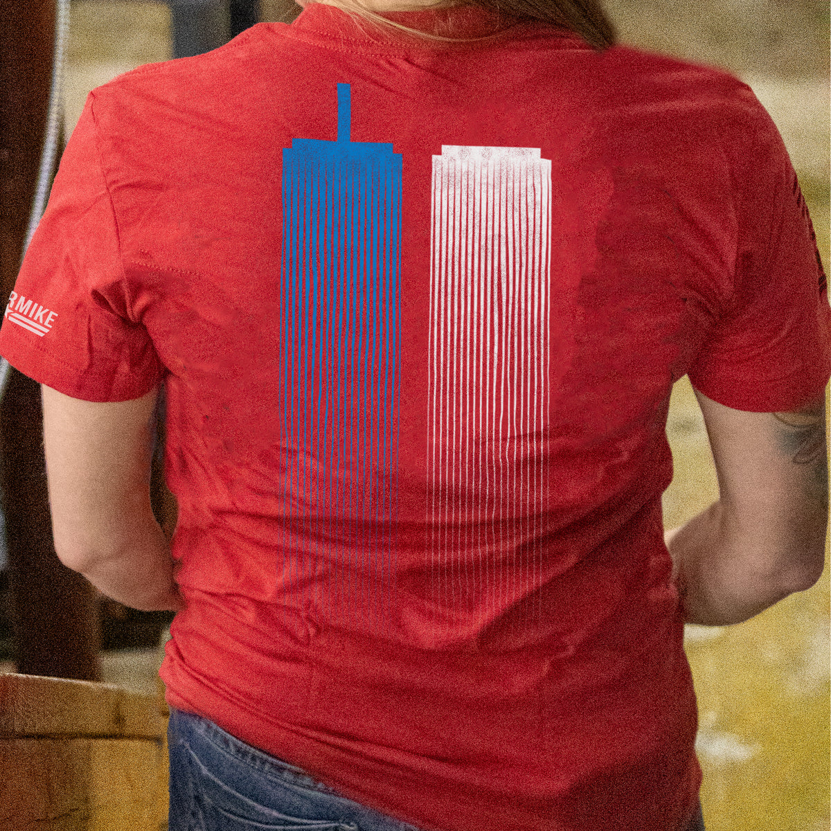 We Remember Tee - Heather Red