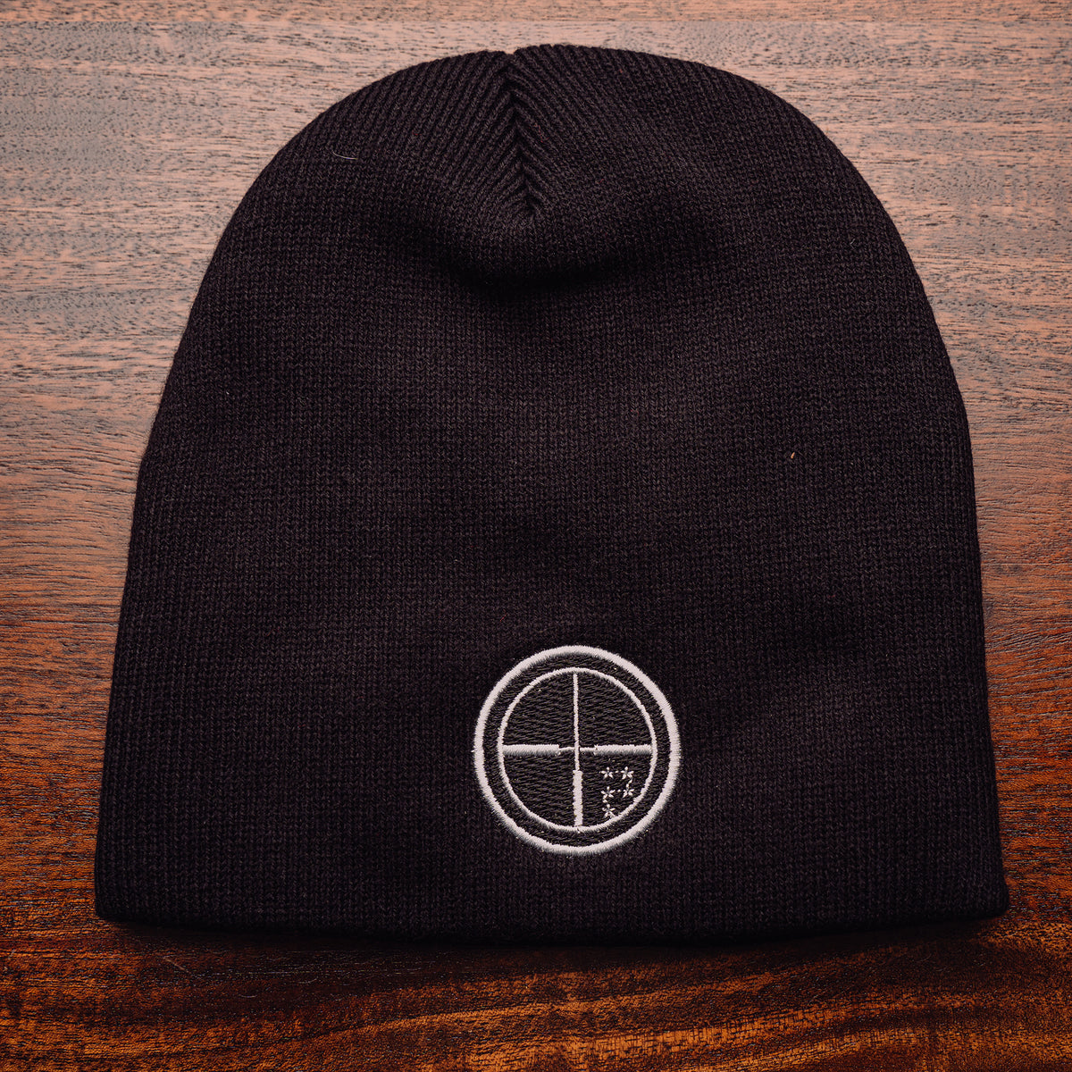 Black Uncuffed Beanie