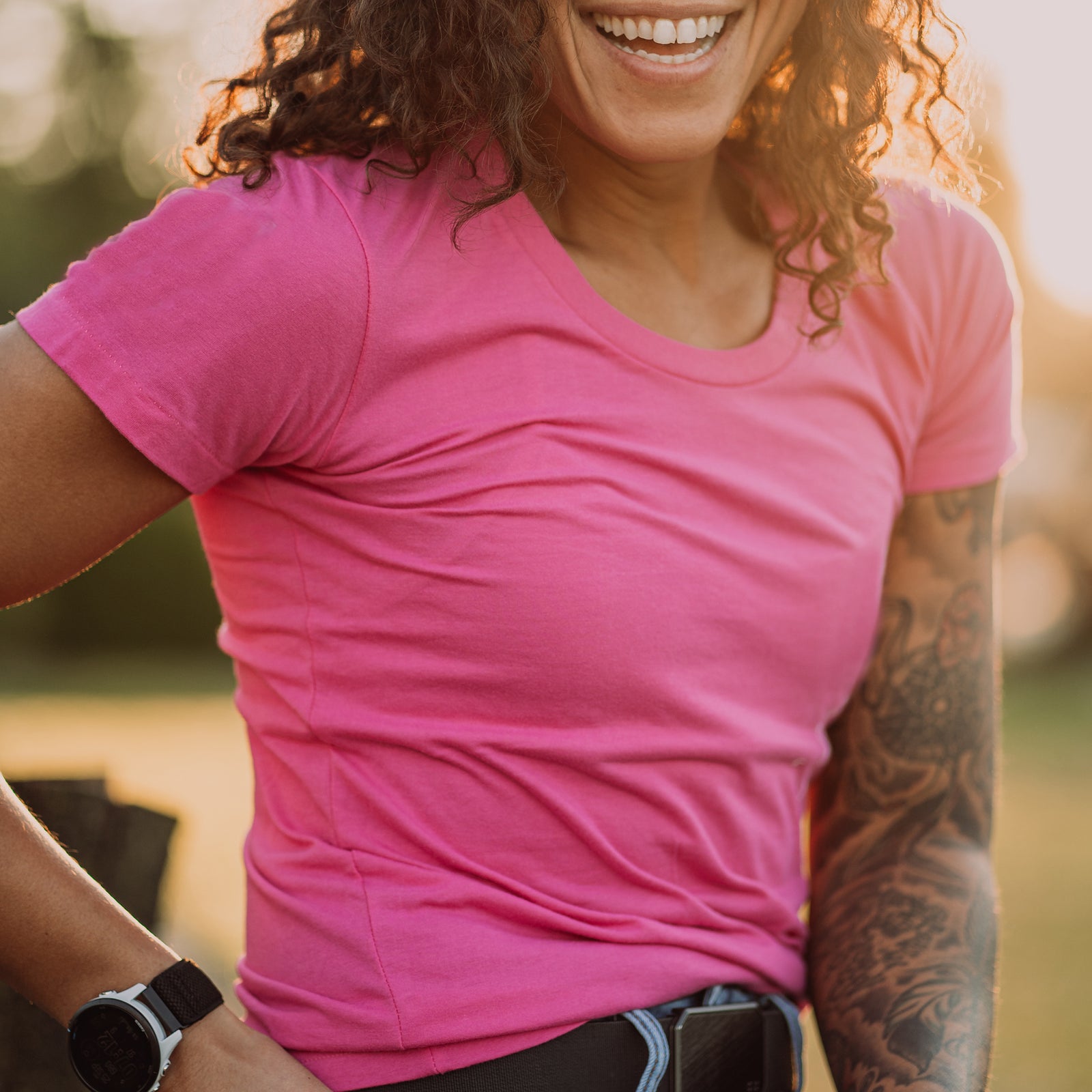 Women's Blank Tee - Pink