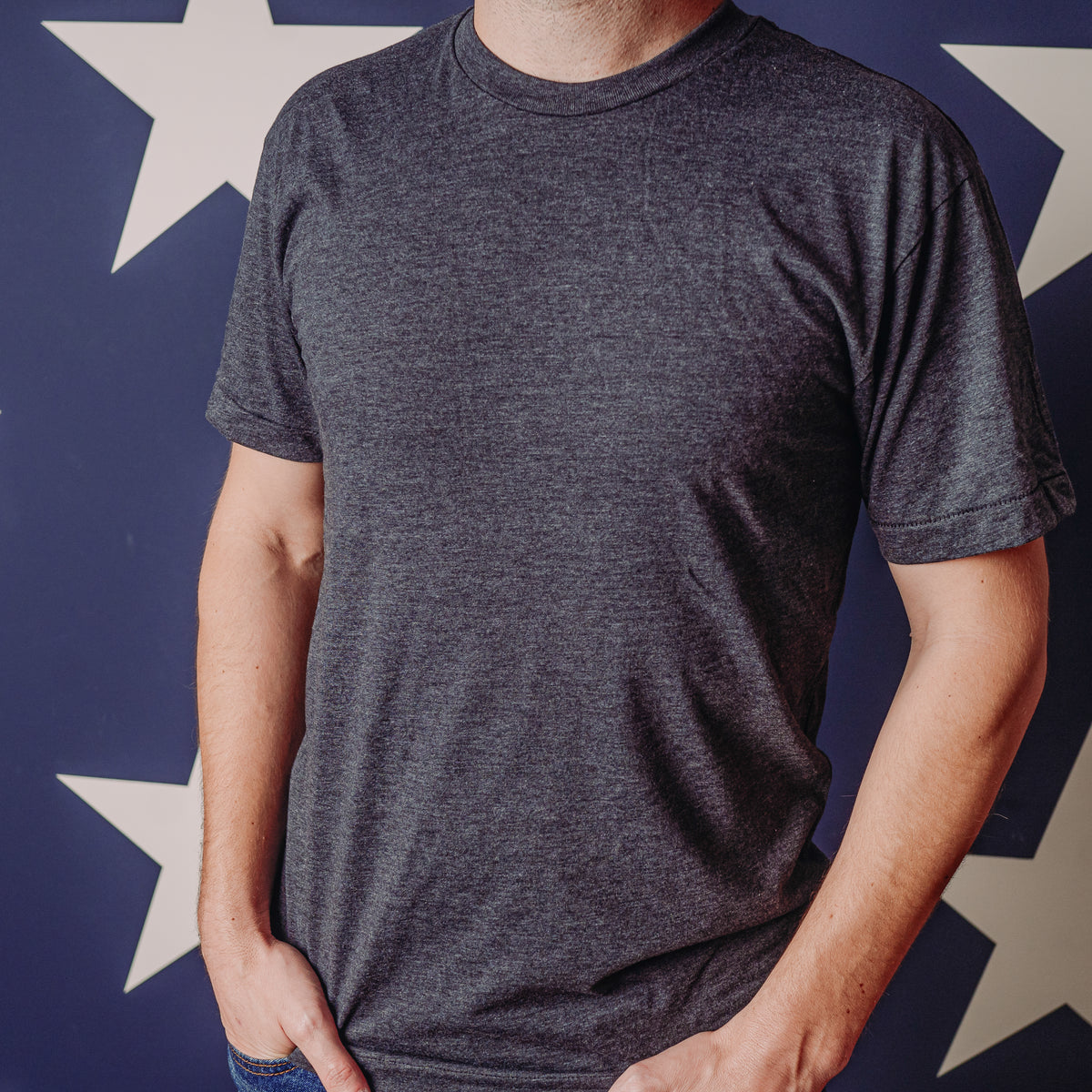 Men&#39;s Blank Tee - Charcoal