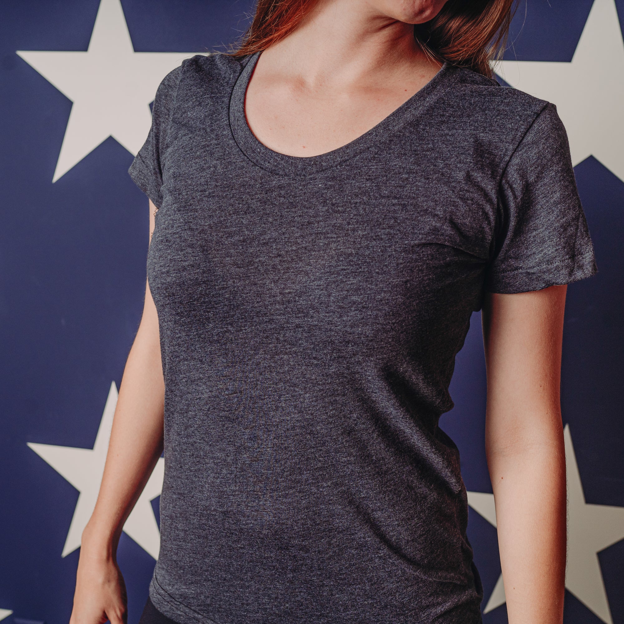 Women's Blank Tee - Charcoal