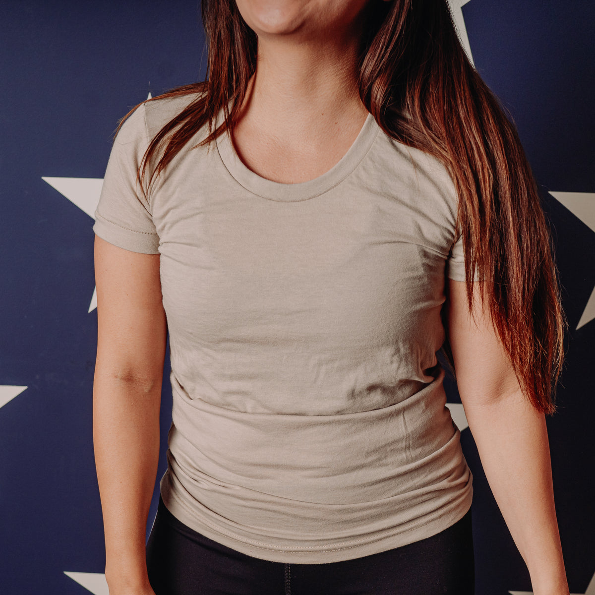 Women&#39;s Blank Tee - Sand