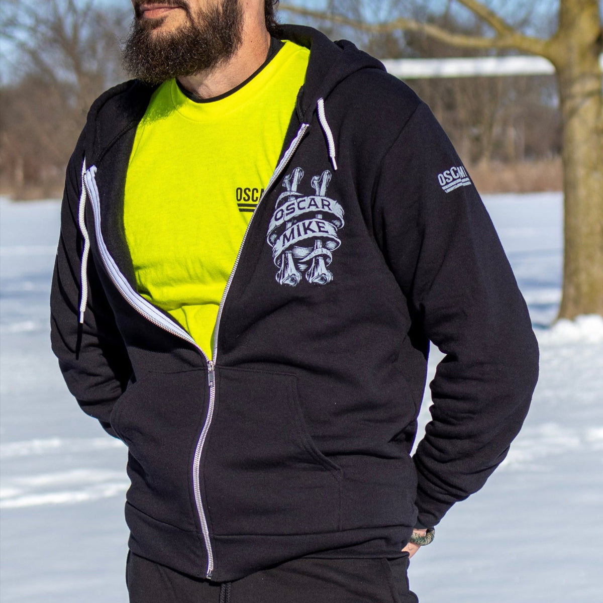 11 Strong Bones Crest Full-Zip Hoodie