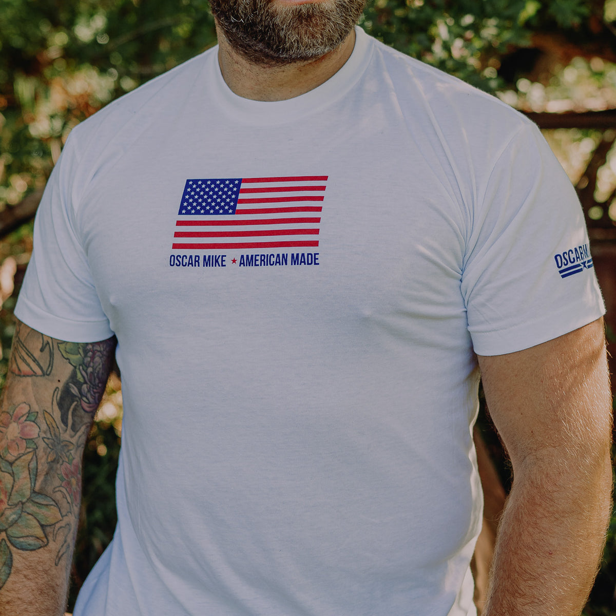 American Made Flag Tee Oscar Mike Apparel - Main Image