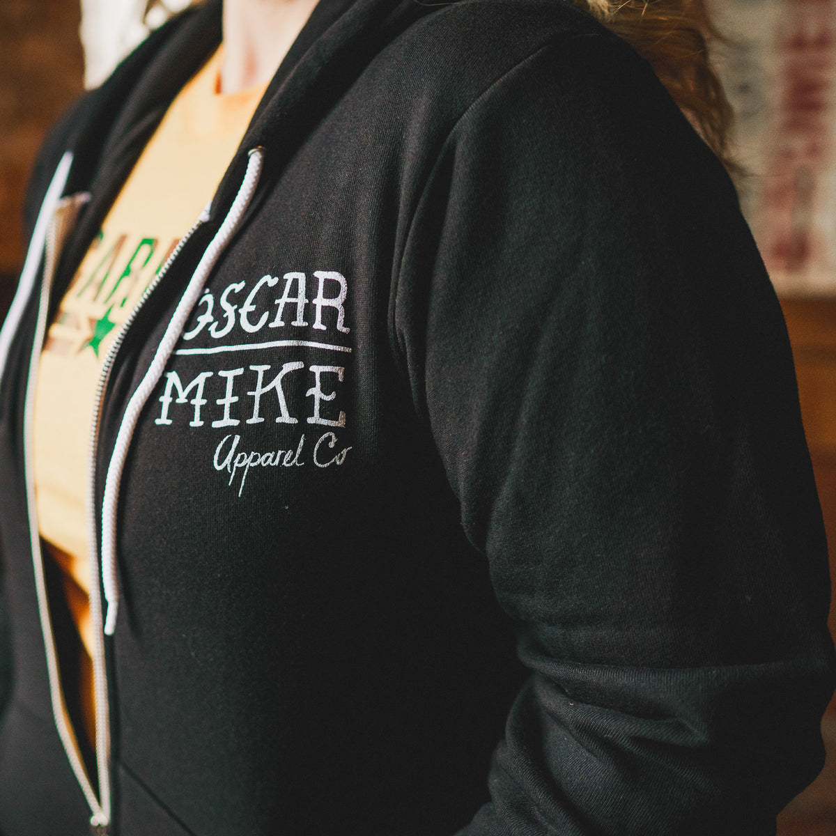 Knot Tied Down Zip Up