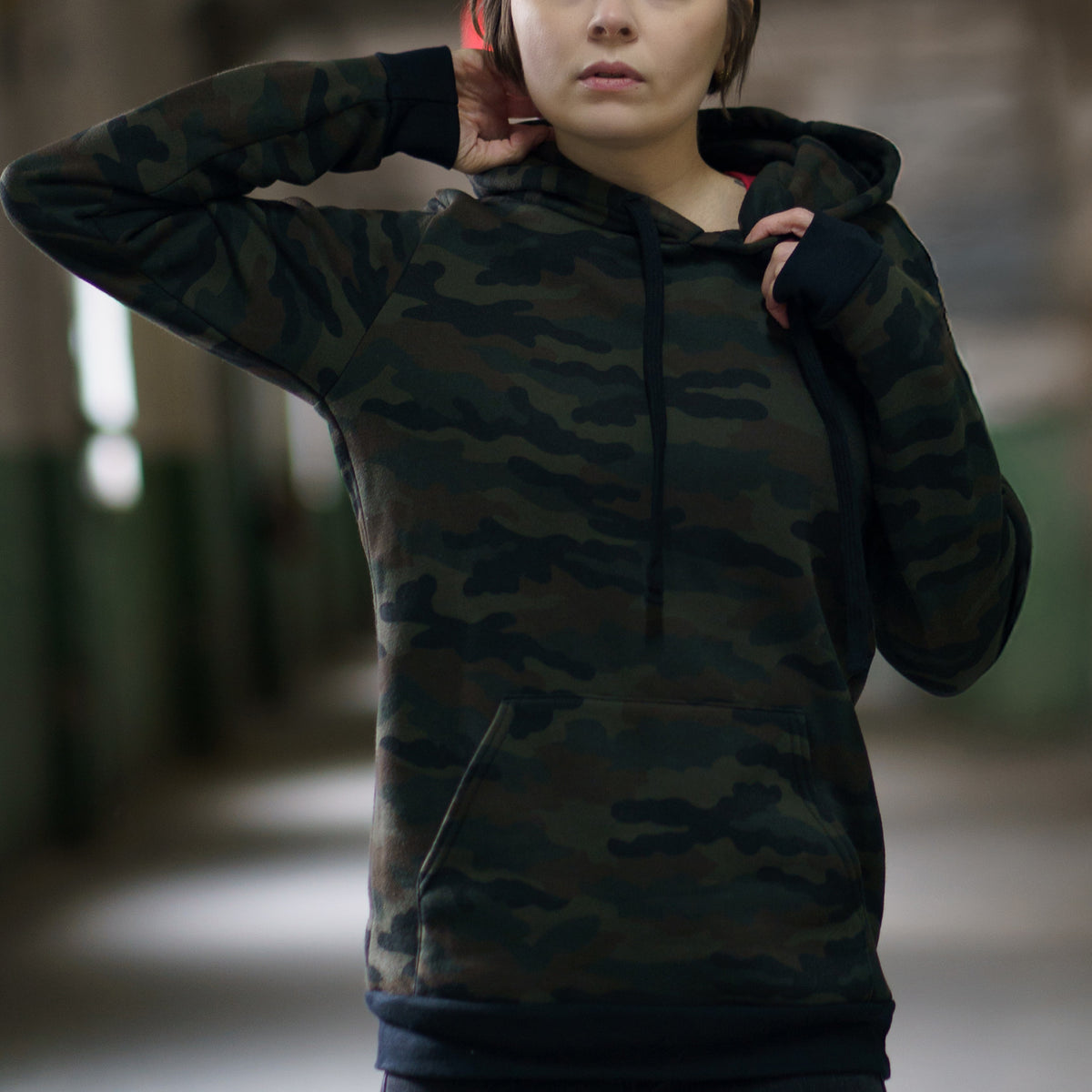 Blank Forest Camo Pullover Hoodie
