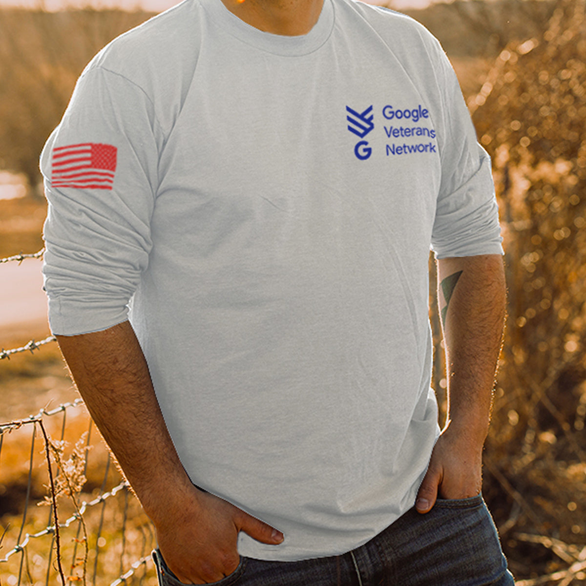 GOOGLE VETNET 250 Year Armed Forces Long Sleeve