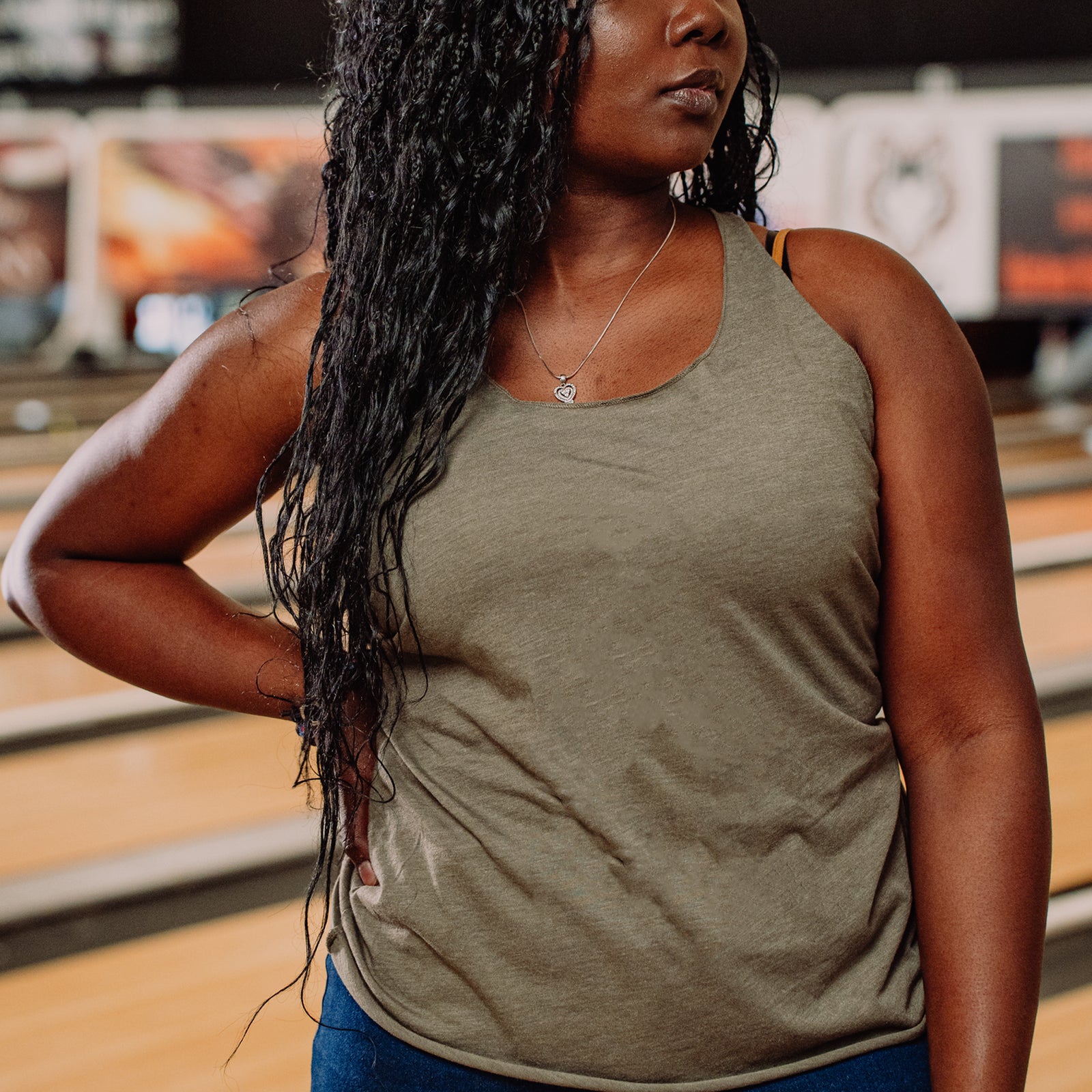 Women's Blank Tank - O.D. Green