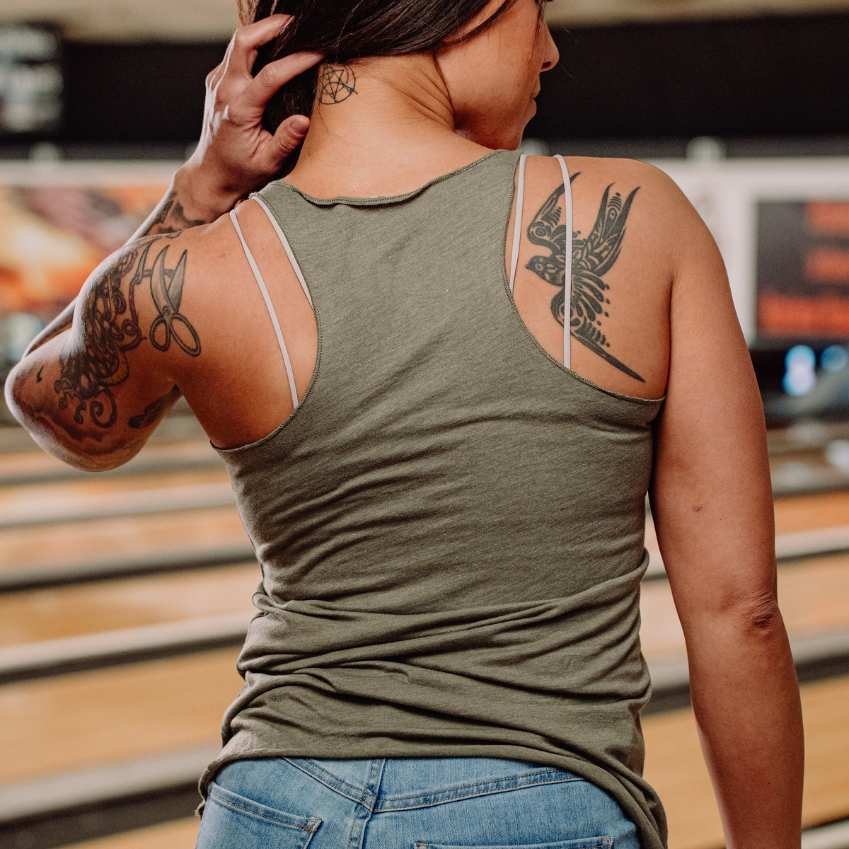 Women's Blank Tank - O.D. Green