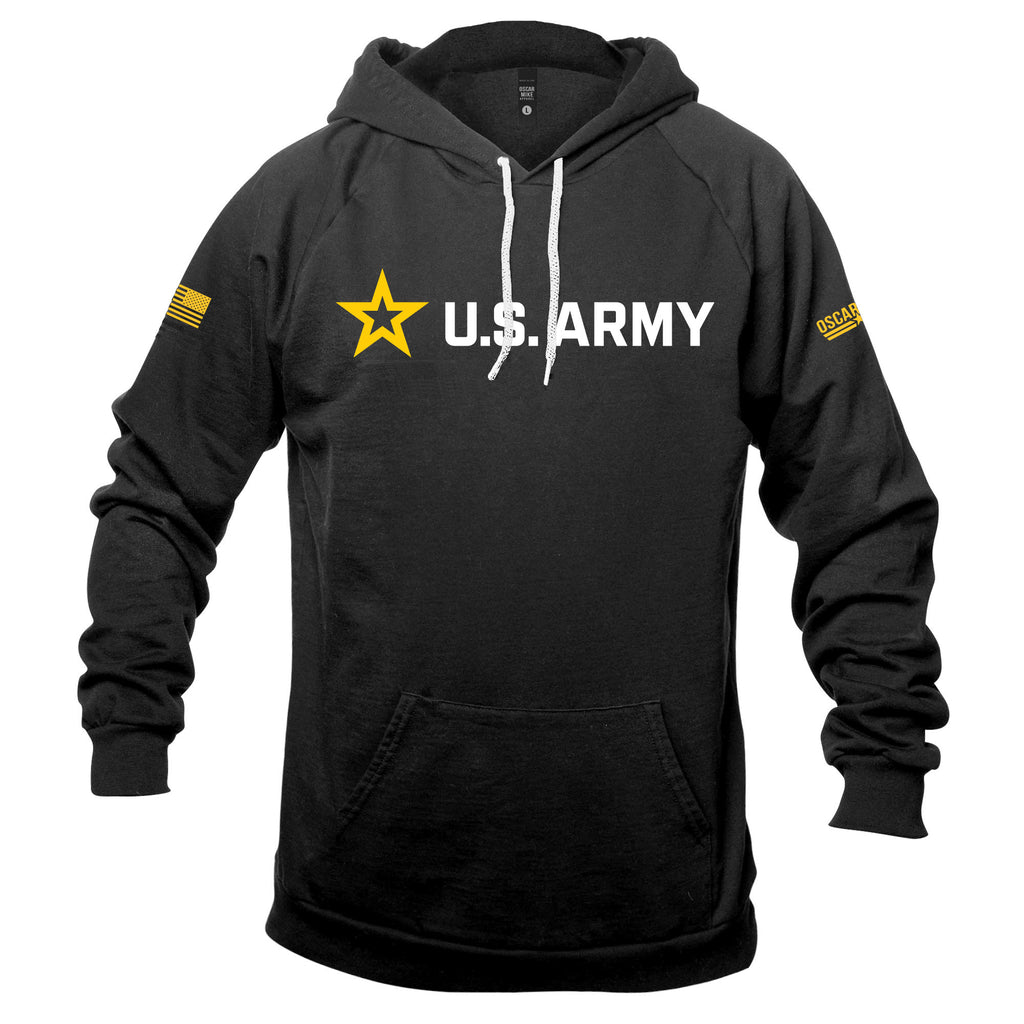 トップス JAP ARMY Jarmy Logo Hoodie Black (sizeS) Army Logo Pullover Hoodie - Oscar Mike Apparel