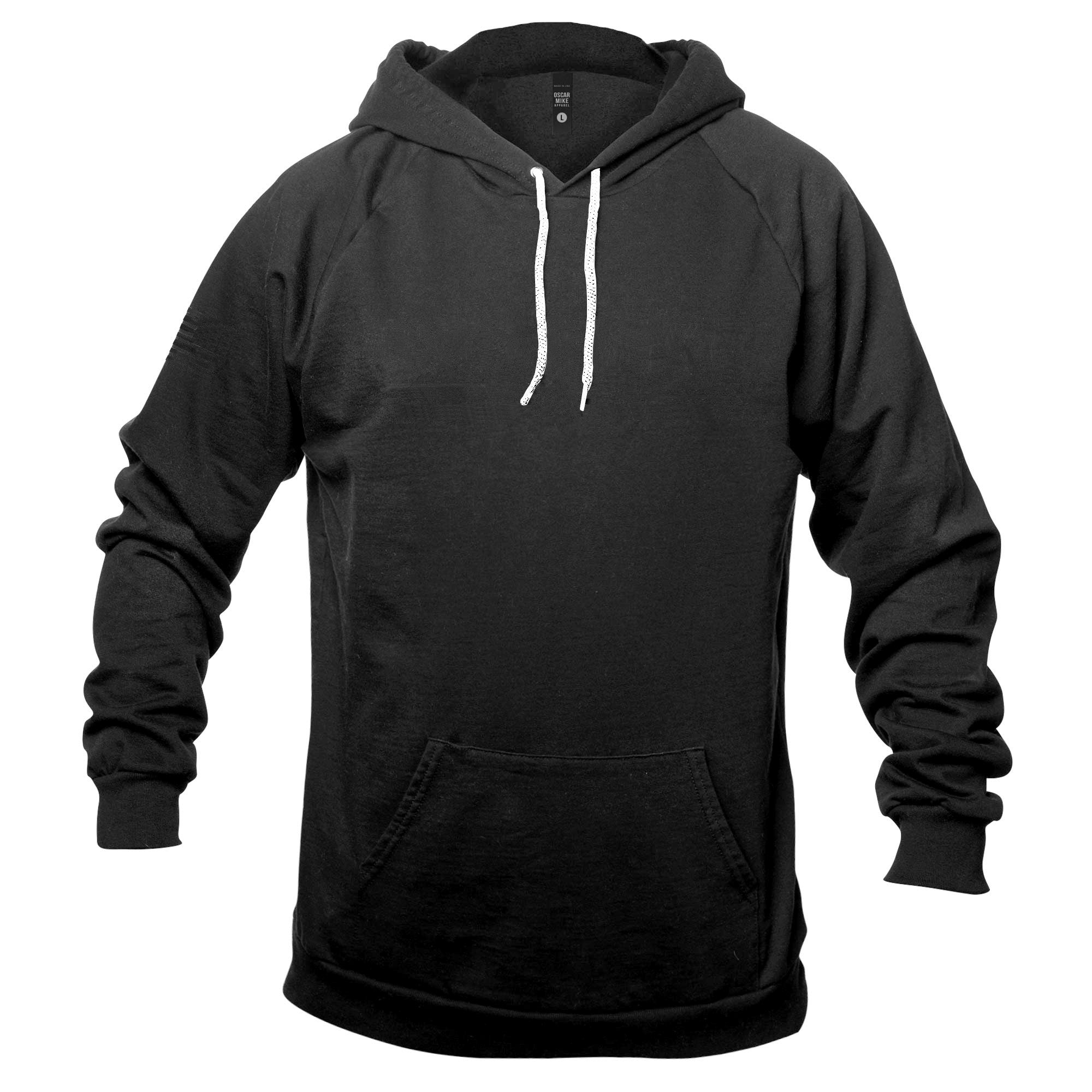 Blank Black Pullover Hoodie