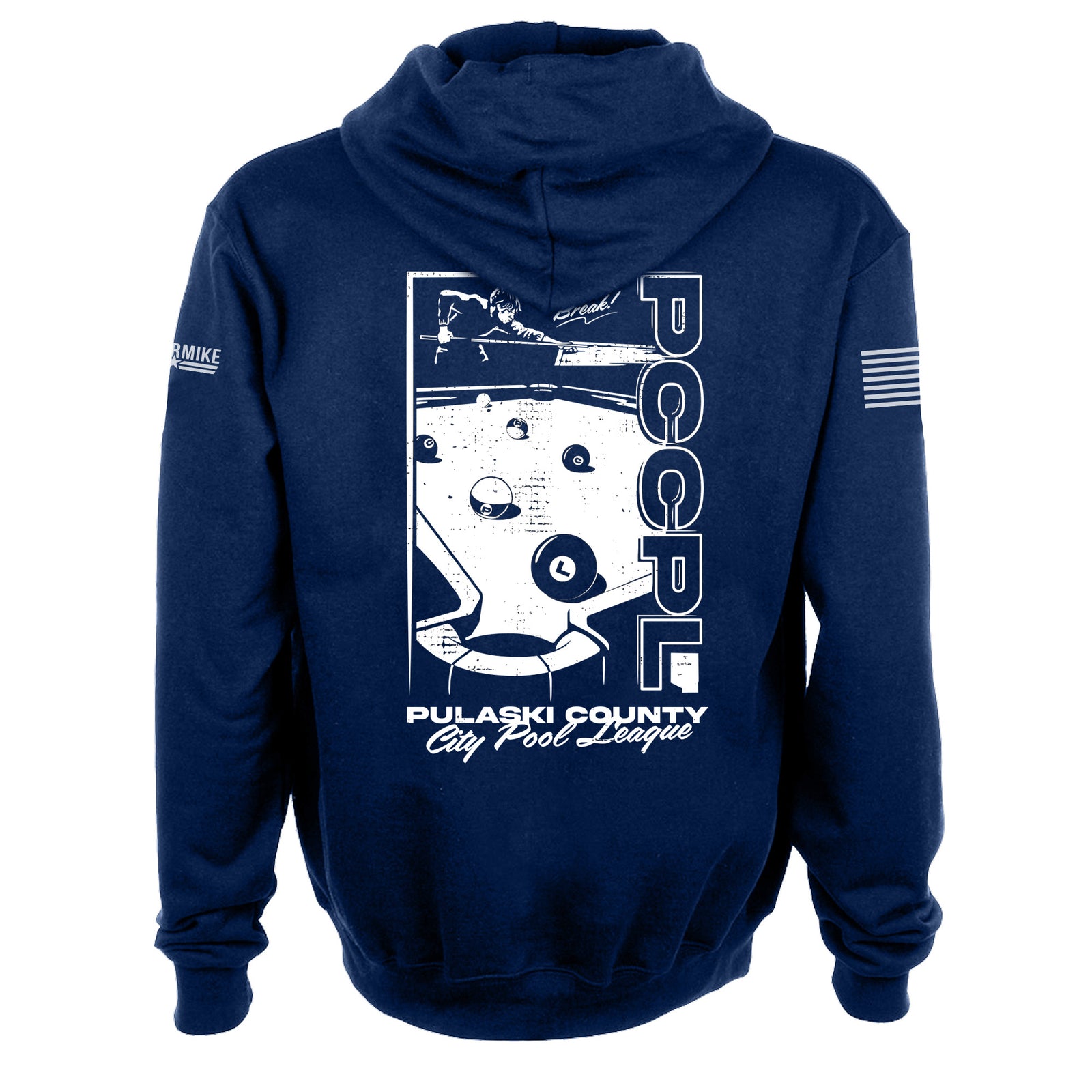 Pulaski County City Pool League Full Zip Hoodie - Oscar Mike Apparel