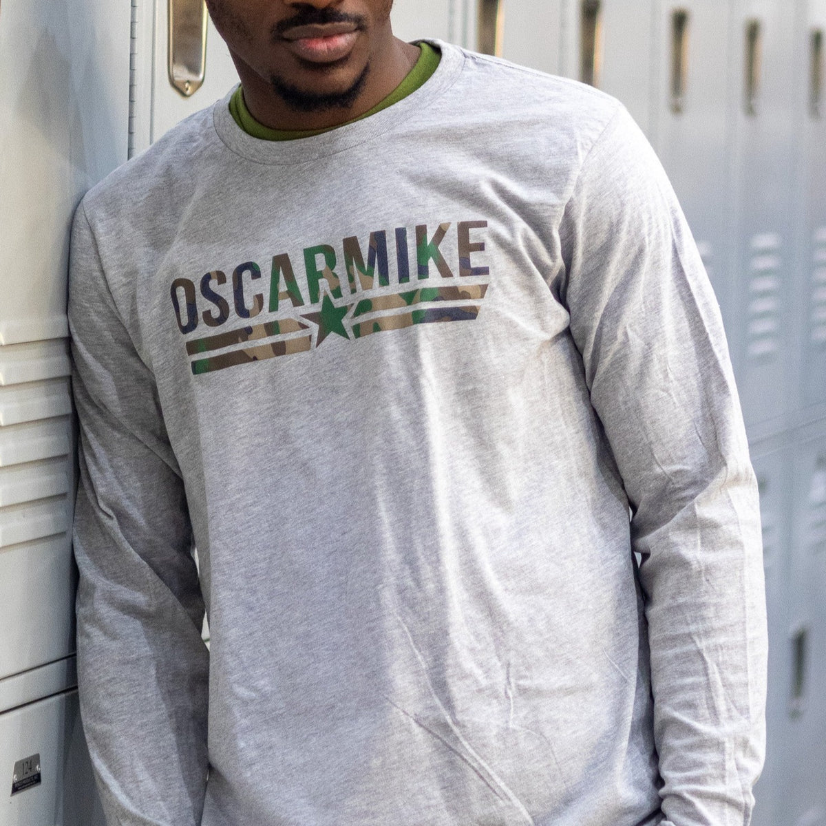 Woodland Camo Logo Long Sleeve