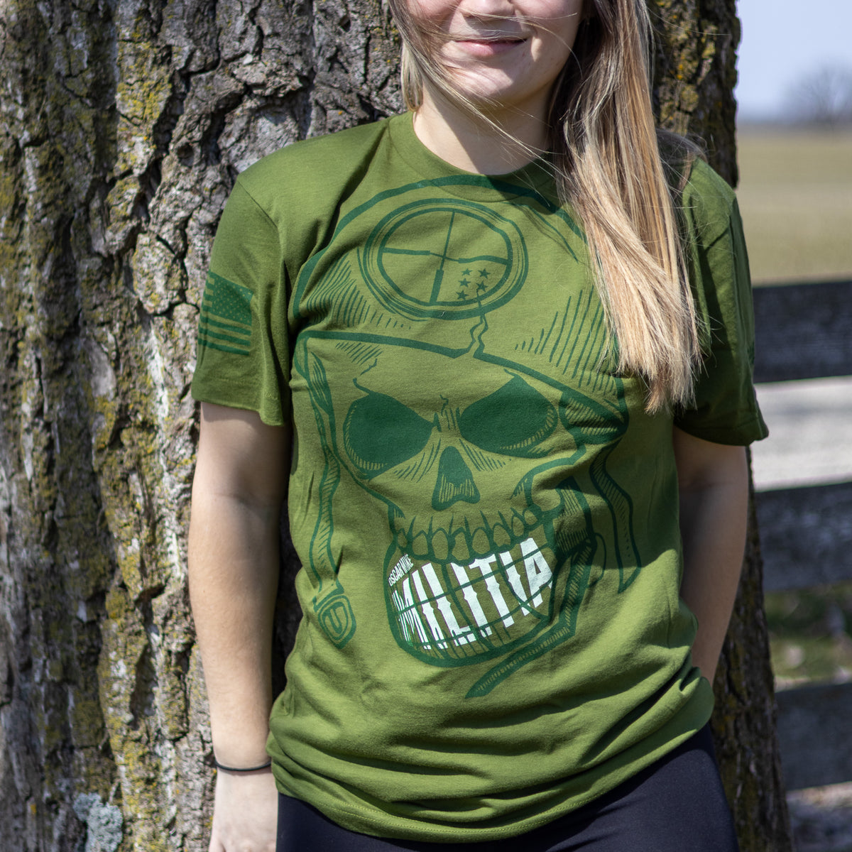 Militia Big Skull Tee