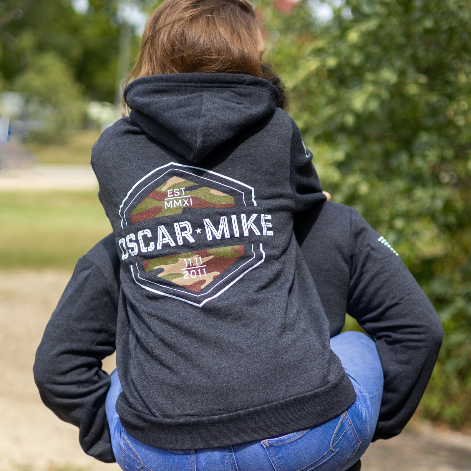 Camo Hex Zip Up Hoodie