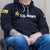 Army Vertical Logo Full Zip-Up Hoodie