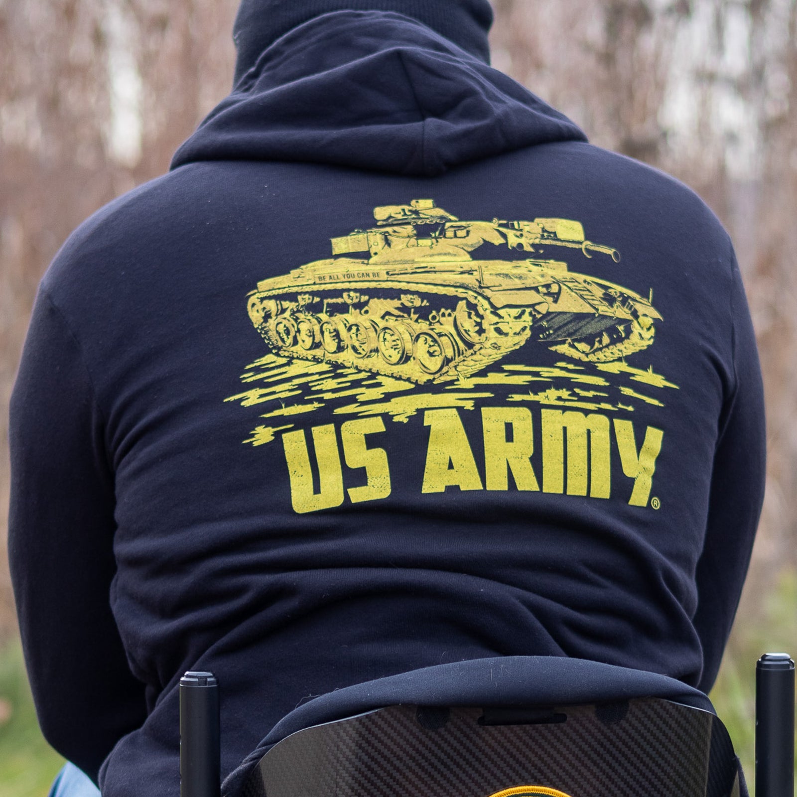 Army M60 Full Zip-Up Hoodie