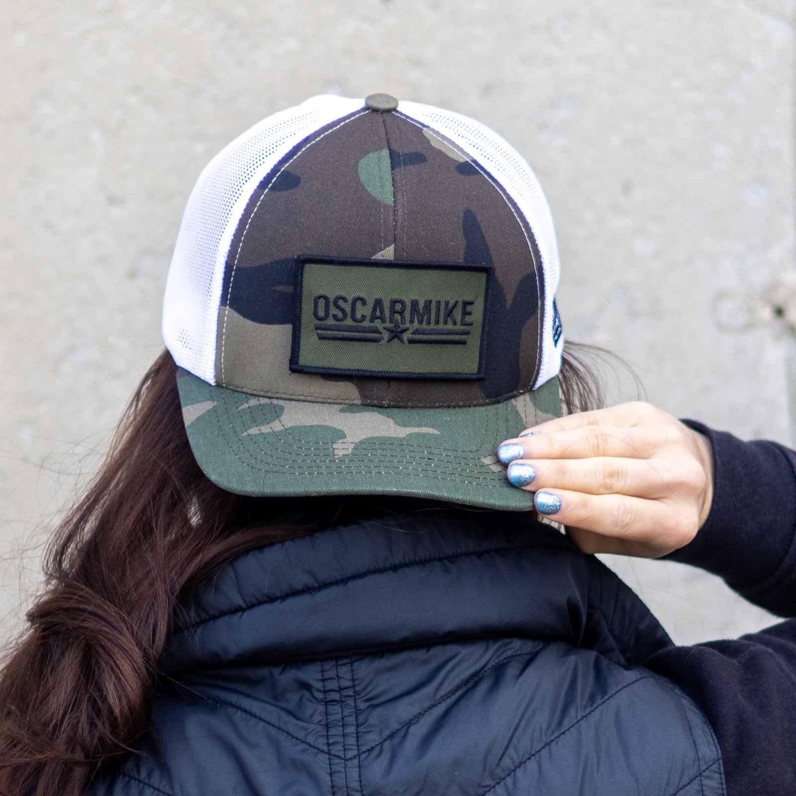 Woodland Camo Patch Hat