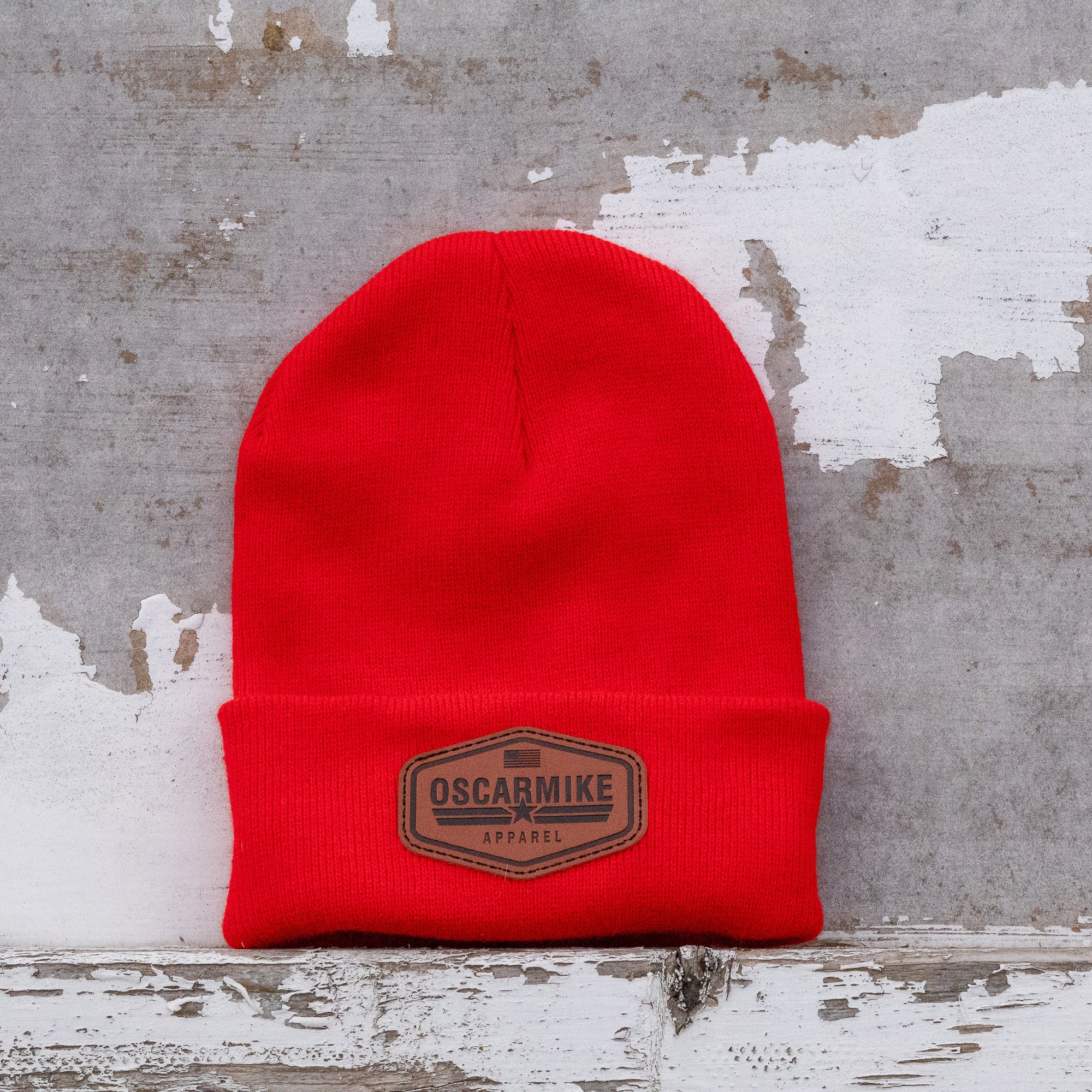 Icon Leather Patch Beanie