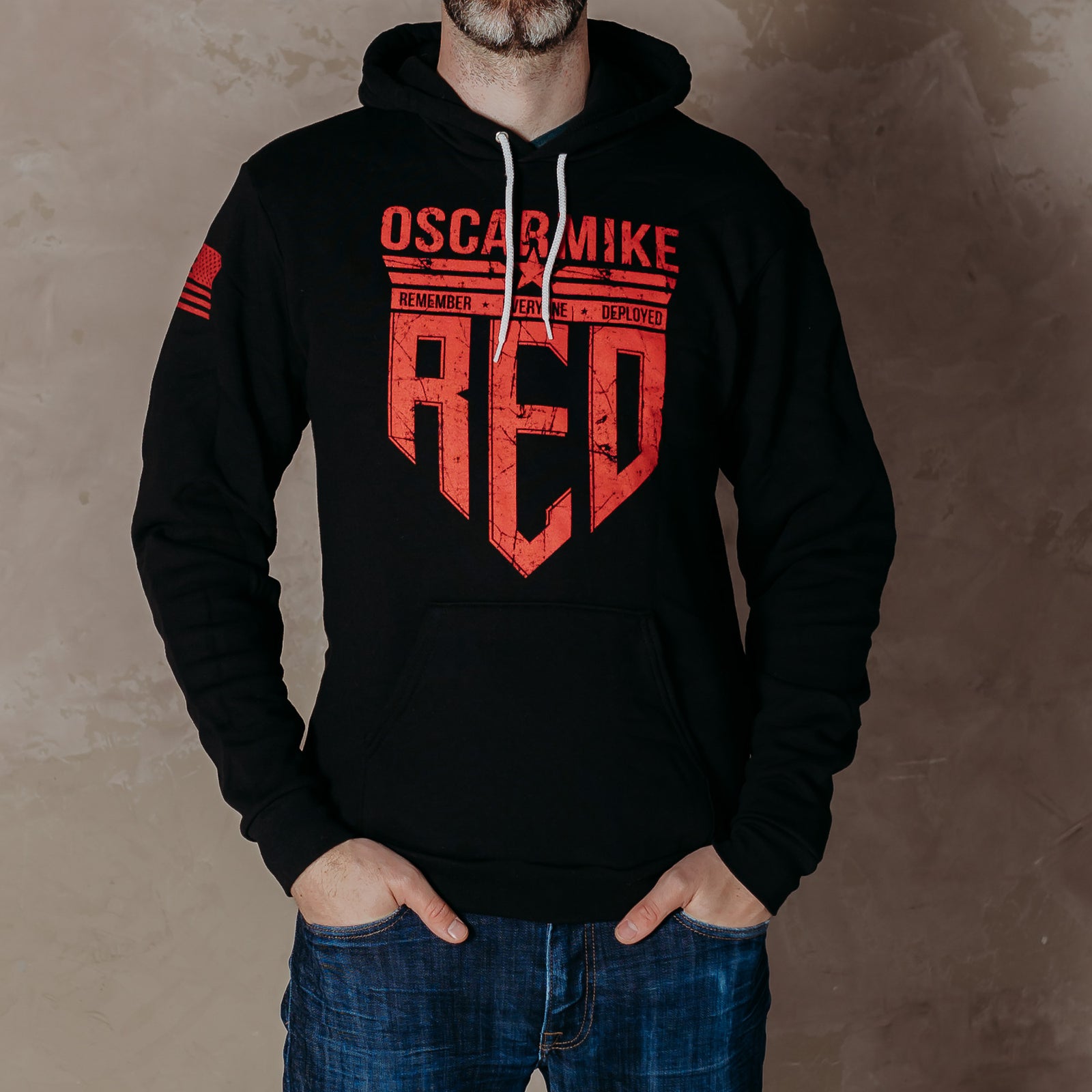OM R.E.D. Shield Hoodie
