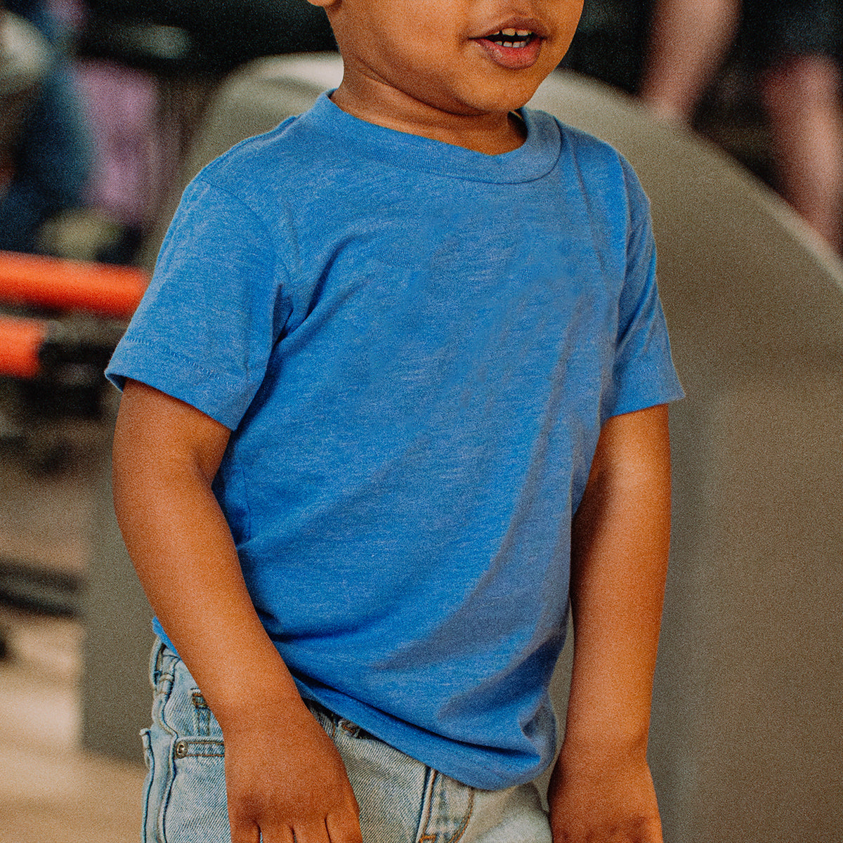 Kid&#39;s Blank Vintage Blue Tee
