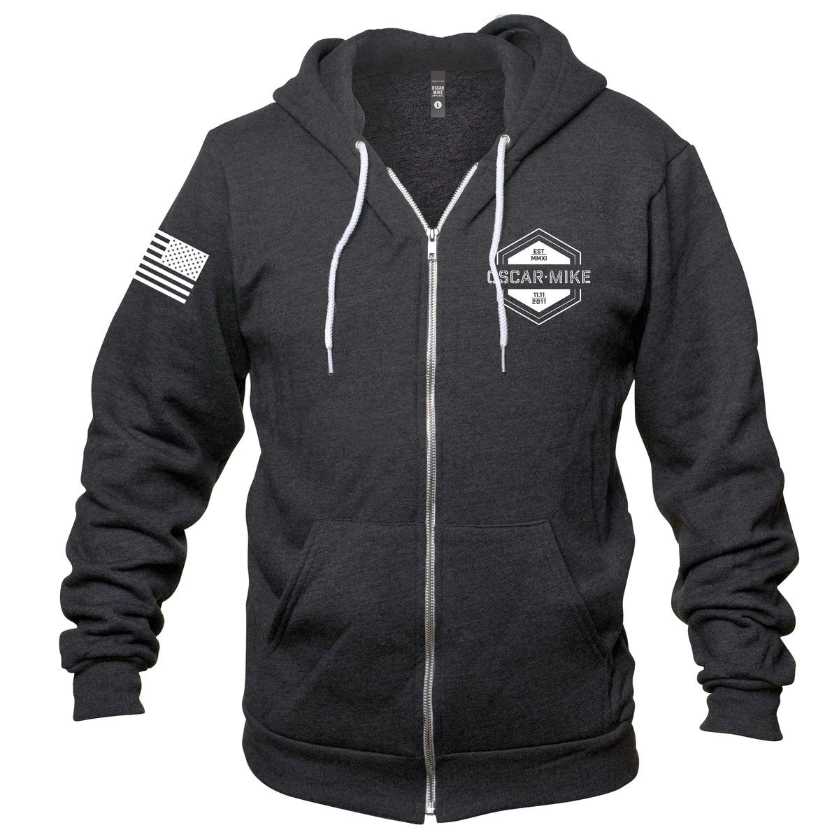 Camo Hex Zip Up Hoodie