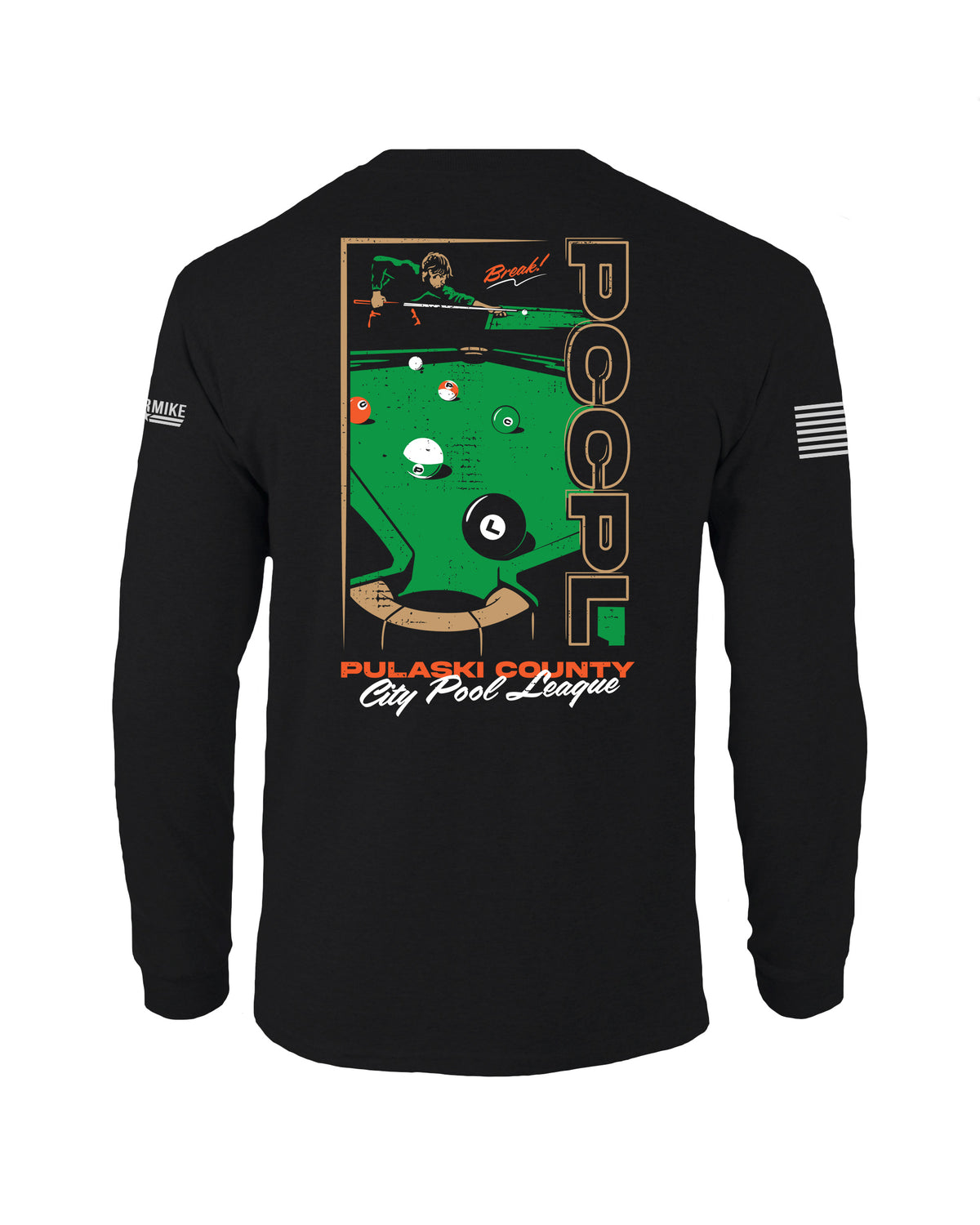 Pulaski County City Pool League Long Sleeve - Oscar Mike Apparel