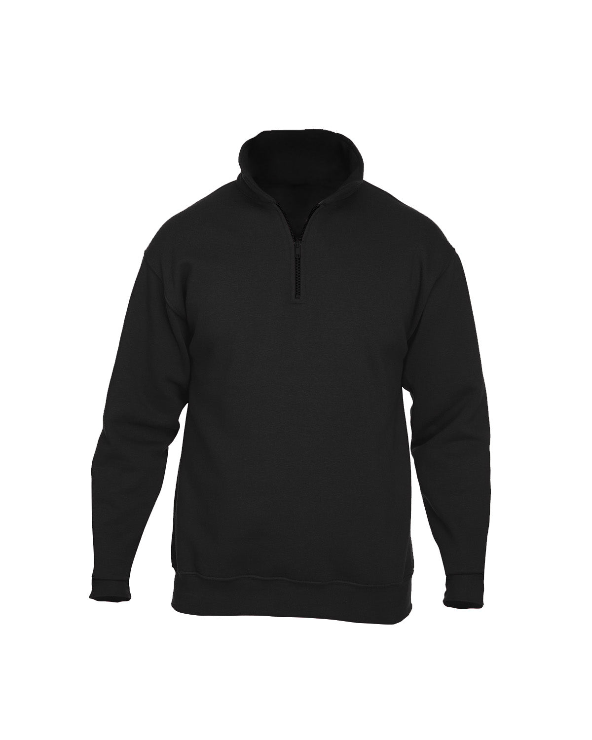 Blank Black 1/2 Zip Sweatshirt