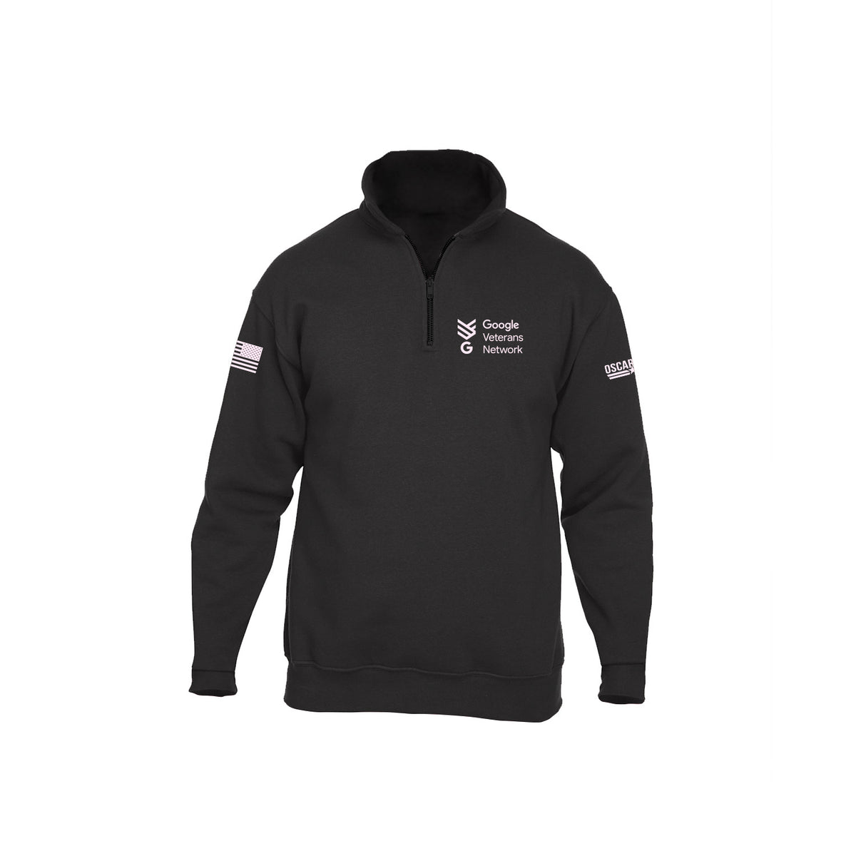 GOOGLE VETNET BREAST CANCER AWARENESS 1/2 ZIP SWEATSHIRT
