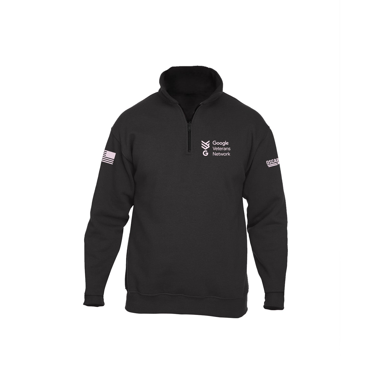 GOOGLE VETNET BREAST CANCER AWARENESS 1/2 ZIP SWEATSHIRT
