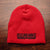 Red Uncuffed Beanie