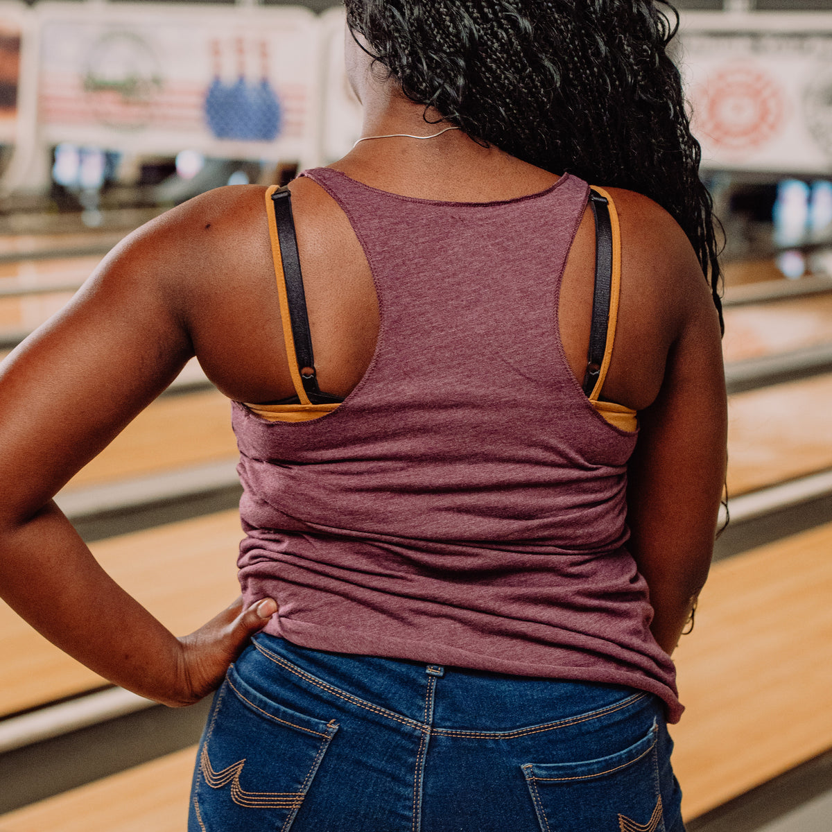 Women's Blank Tank - Heather Sangria