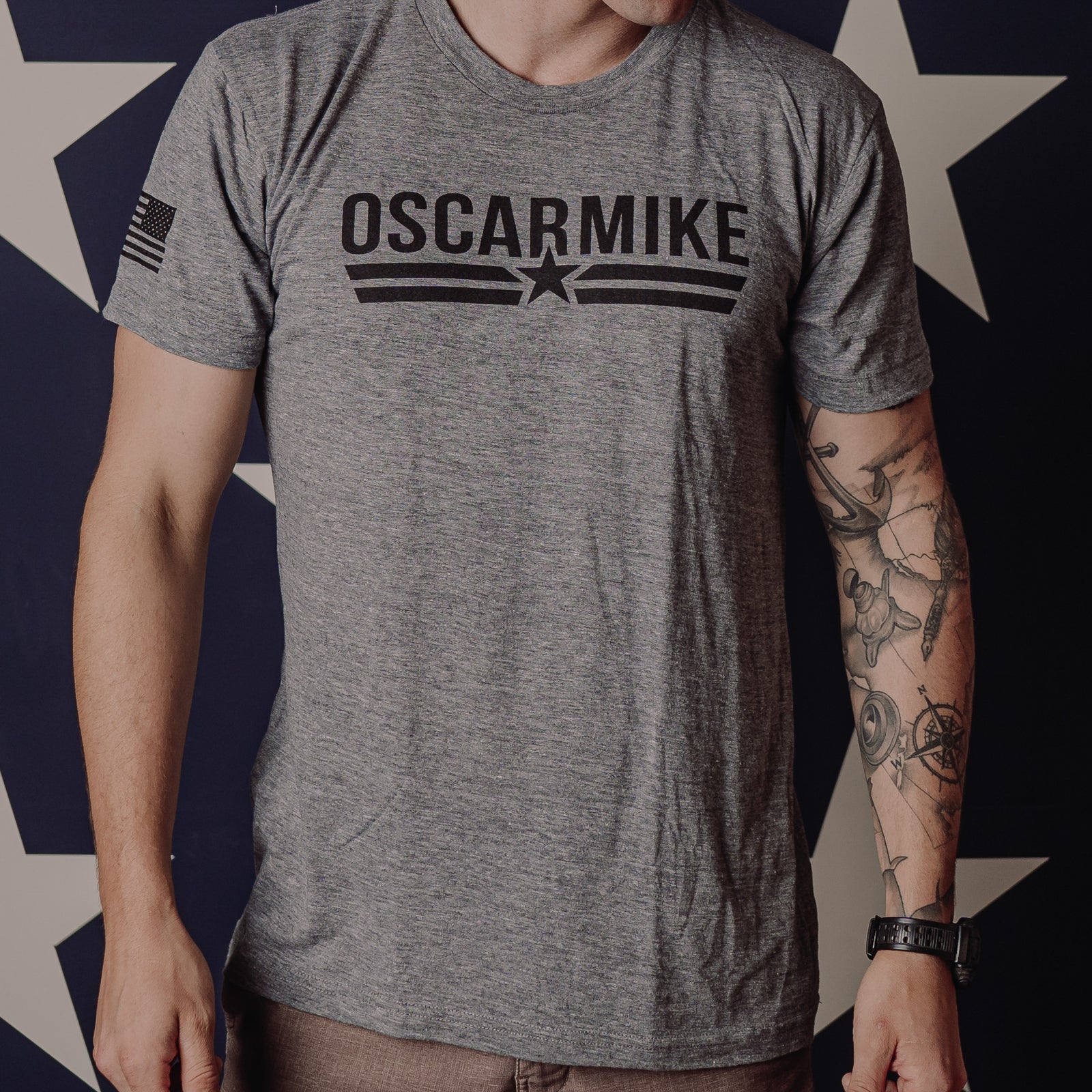新品 20th Anniversary Oscar Mike T-Shirts 20th Anniversary Oscar Mike T-Shirt Wolf X-Large