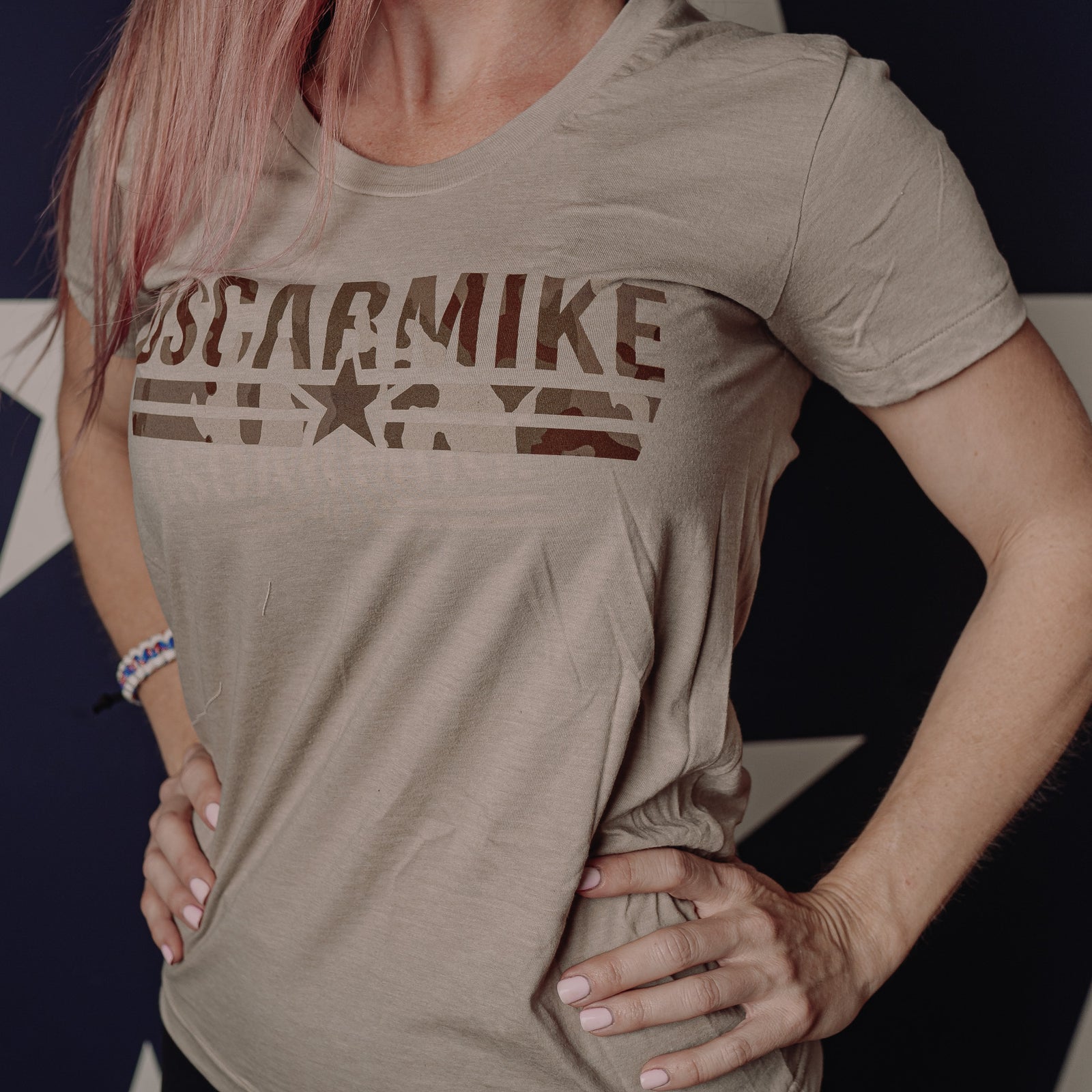 Women's Desert Camo Logo Tee