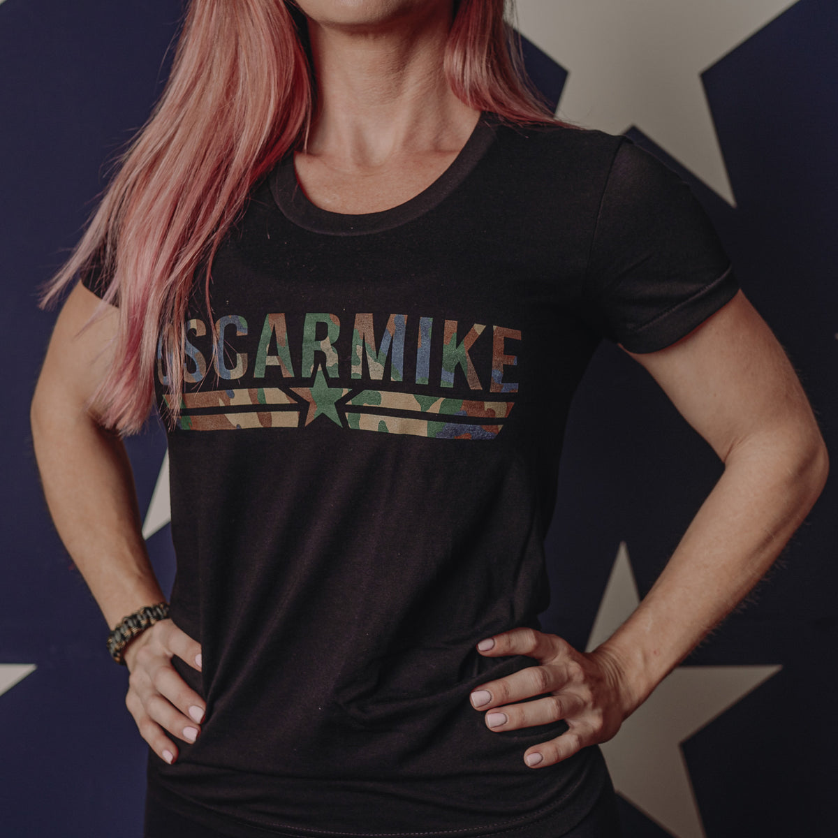 Women&#39;s Woodland Camo Logo Tee