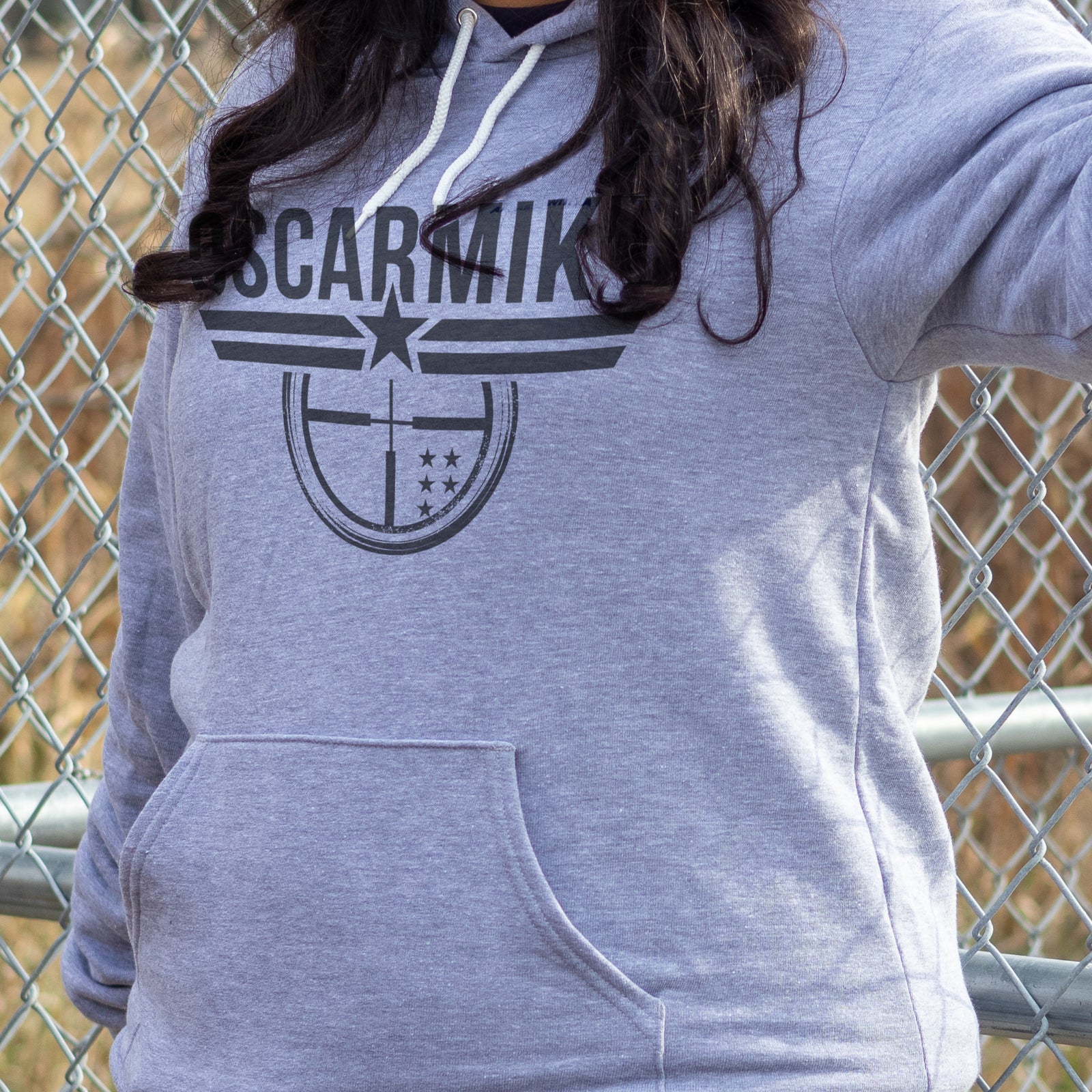 Reticle Logo Pullover Hoodie - Oscar Mike Apparel