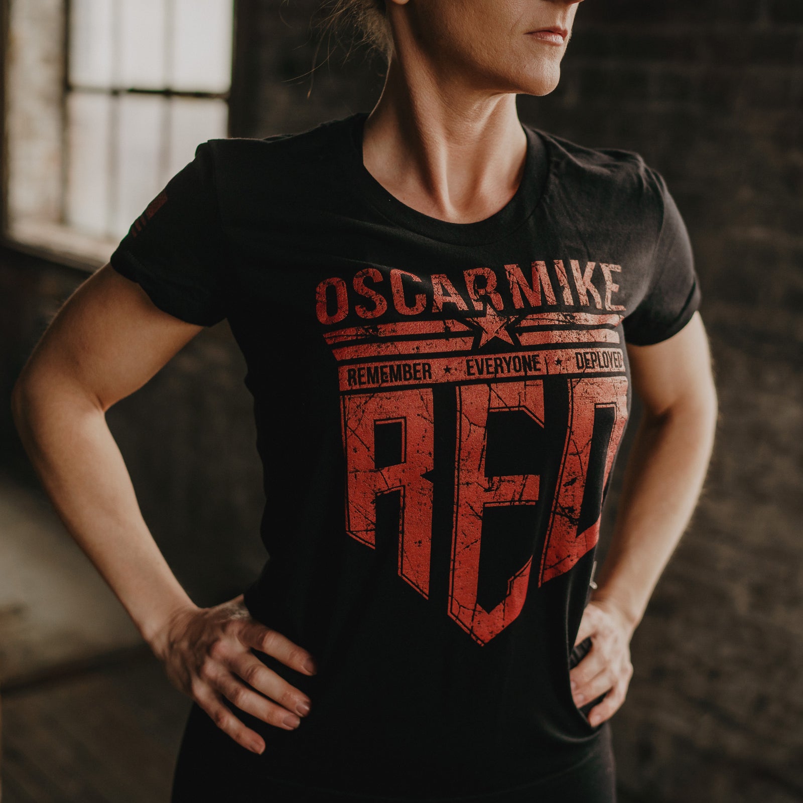Women's OM R.E.D. Shield Tee