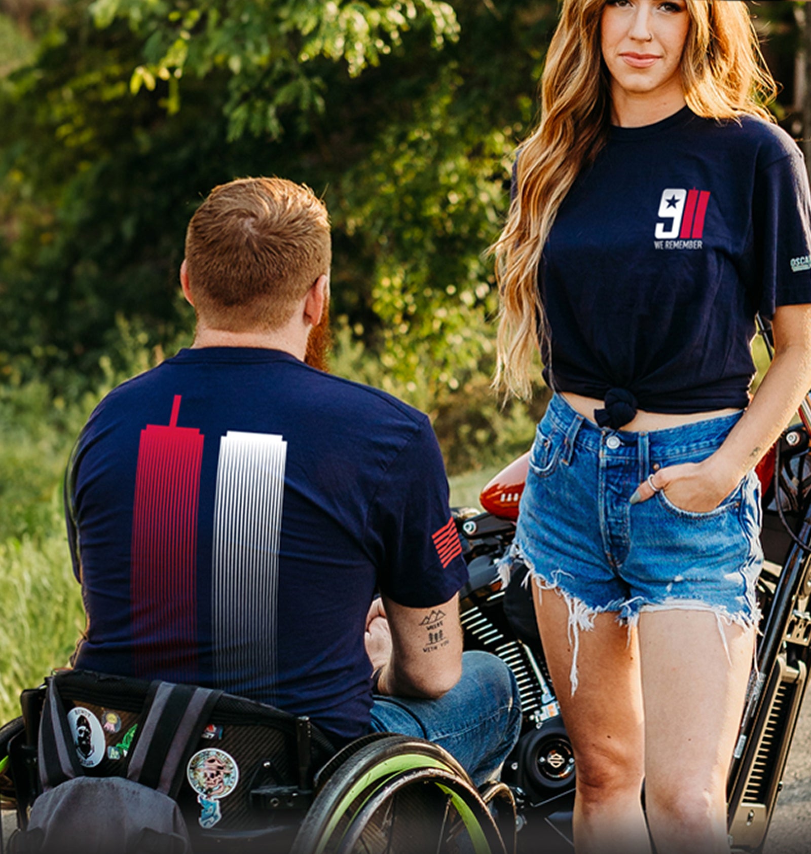 We Remember Tee - Navy