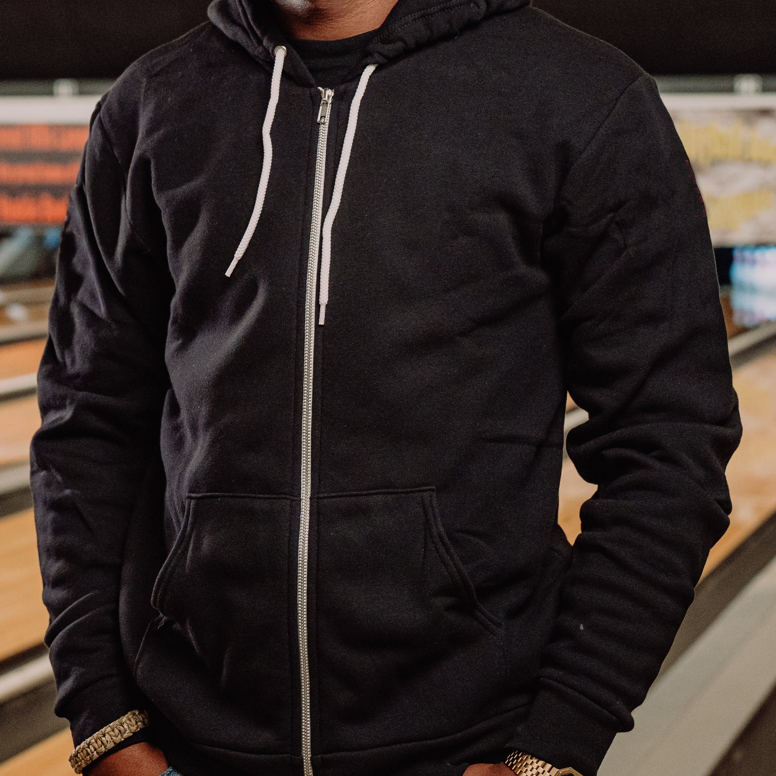 Blank Black Pullover Hoodie