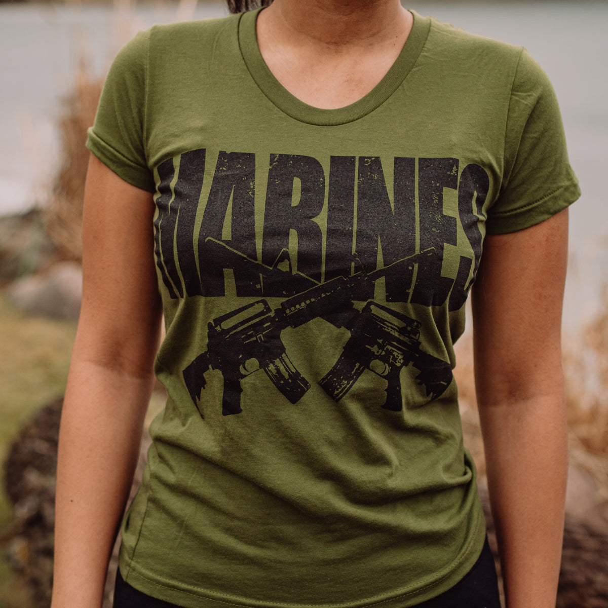 Women&#39;s USMC Boot Polish Tee