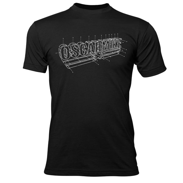Exploded Logo Tee - Oscar Mike Apparel