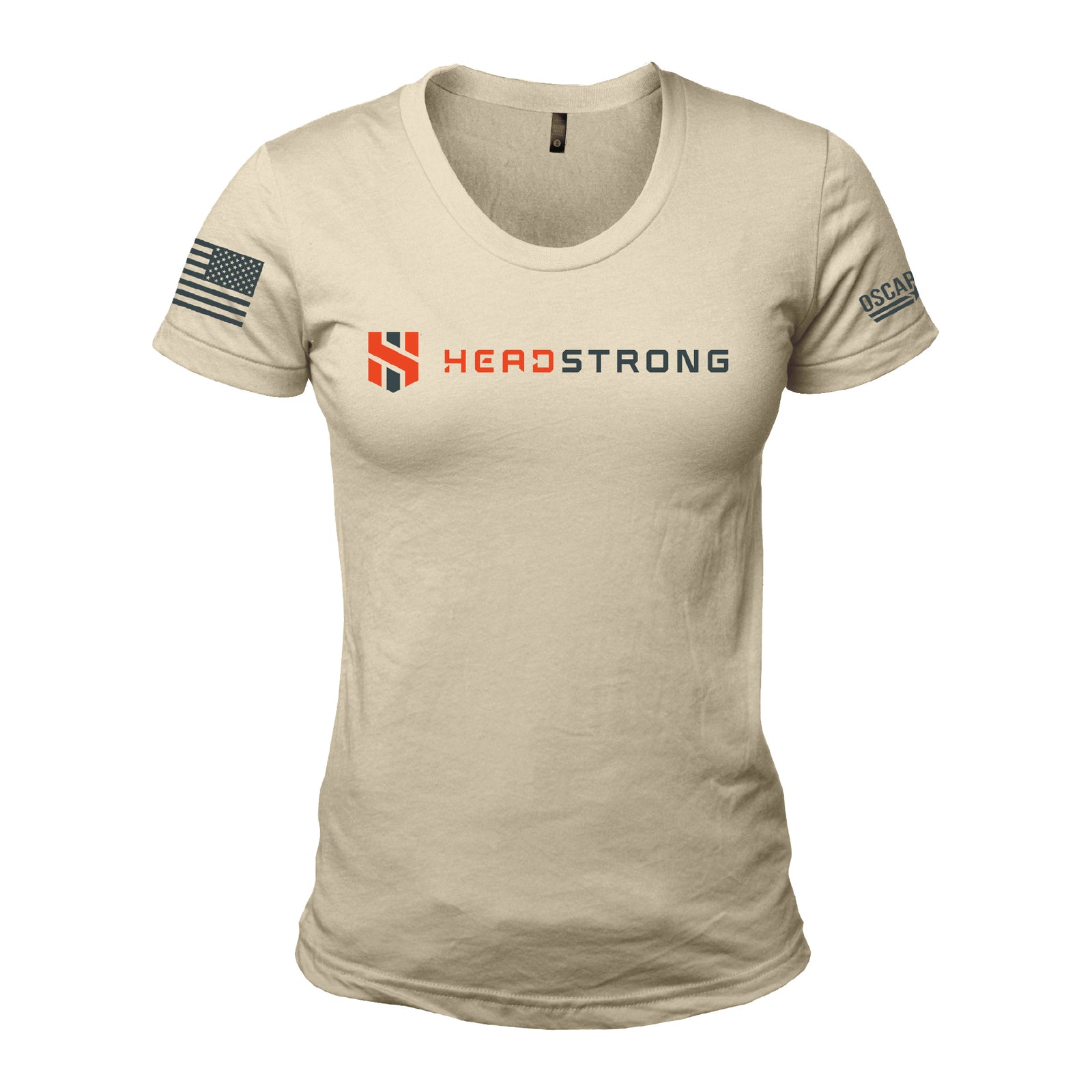Women's Headstrong Orange Logo Tee