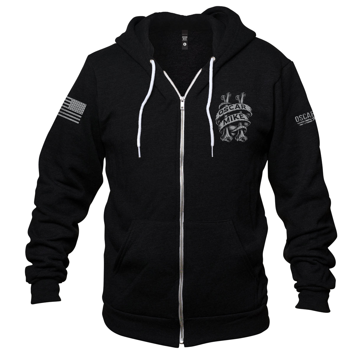 11 Strong Bones Crest Full-Zip Hoodie