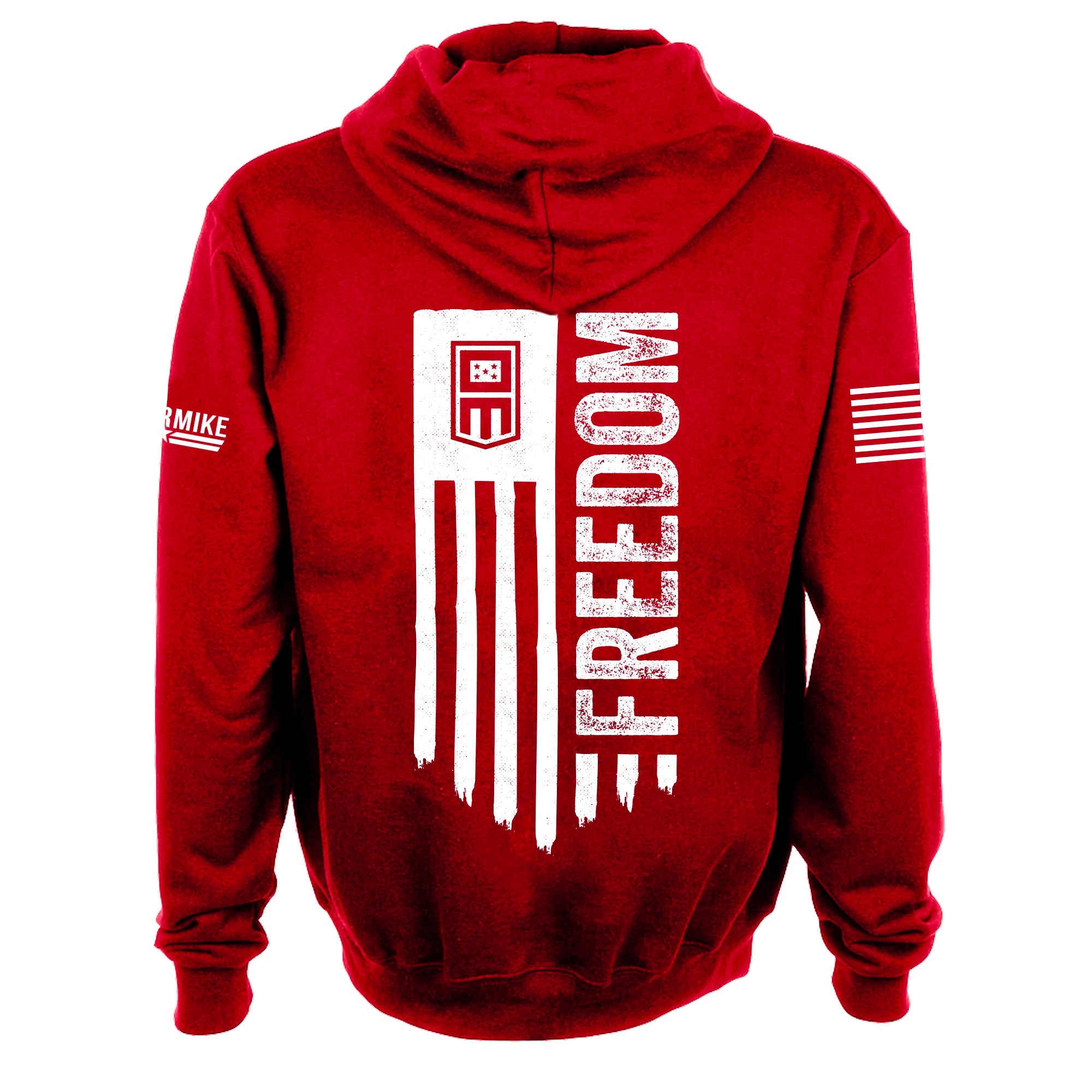 Stacked Logo Full Zip-Up Hoodie - Oscar Mike Apparel