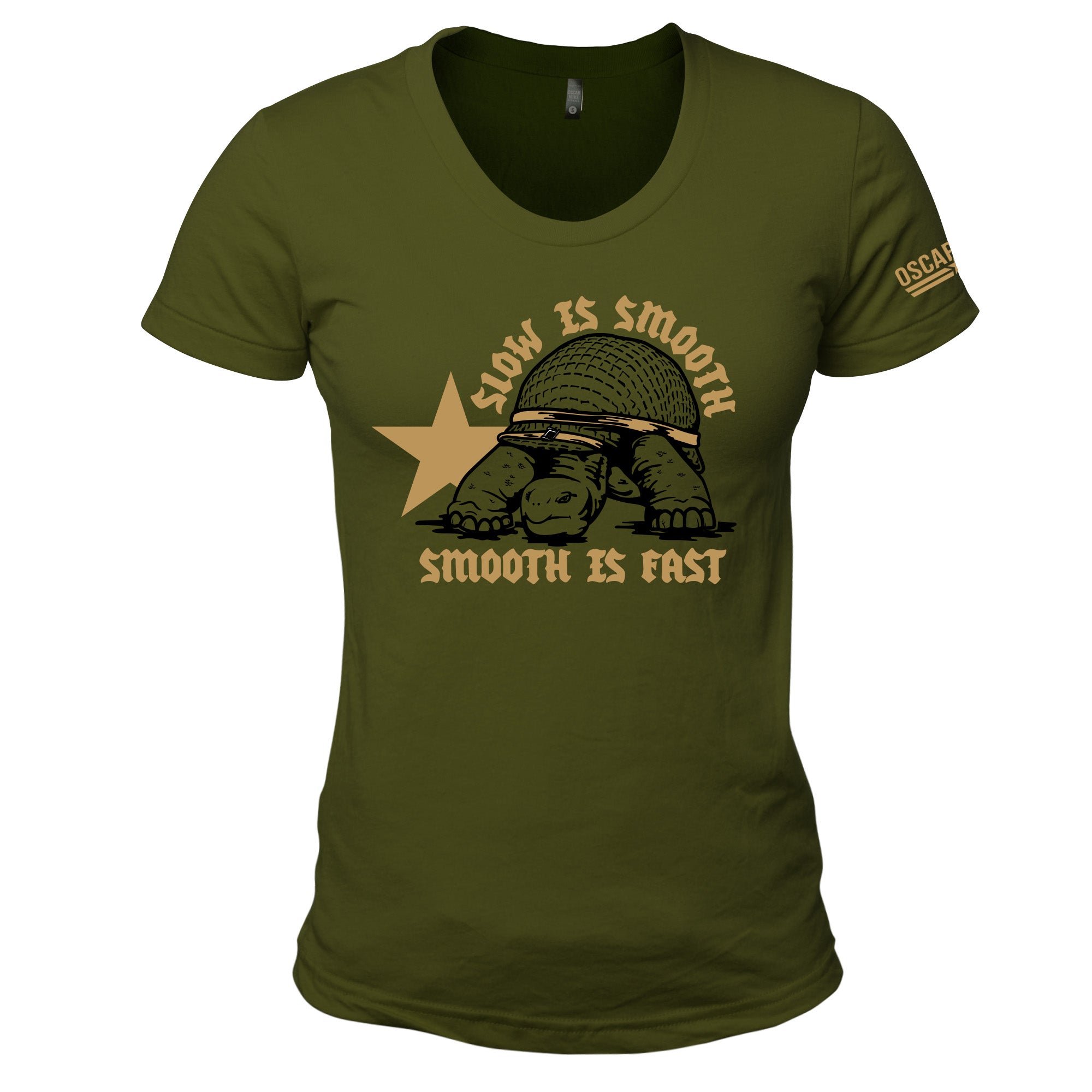 Women's Golden Shellback Tee - Oscar Mike Apparel